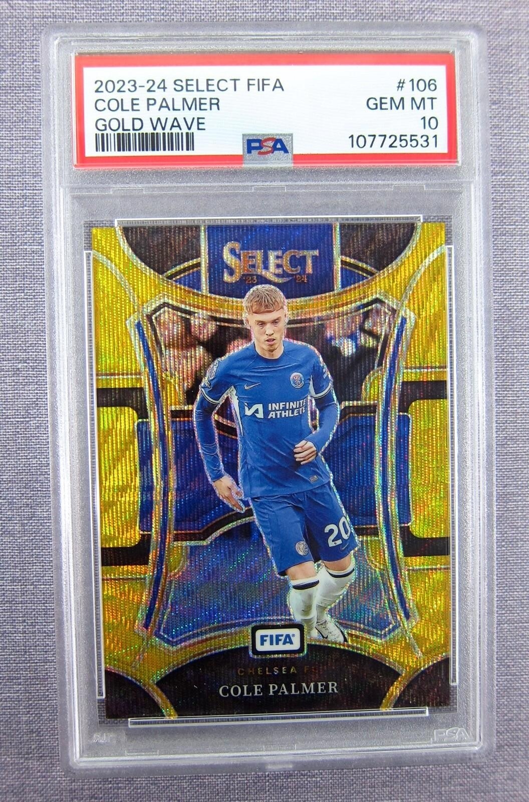 Cole Palmer Select Peacock Prizm PSA 10